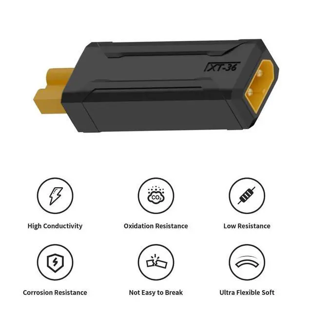 Alt view image 6 of 7 - XT30 Connector No Wires Male Protocol to XT30 Plug Female Fast Charging Adapter for RC Lipo Battery Quadcopter Multicopter Aeromodelling