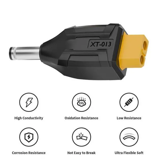 Alt view image 5 of 7 - xiwai XT60 Power Connector Female SC100 Protocol to DC 5.5x2.1mm Male Plug Fast Charging Adapter for RC Lipo Battery Quadcopter Multicopter Aeromodelling