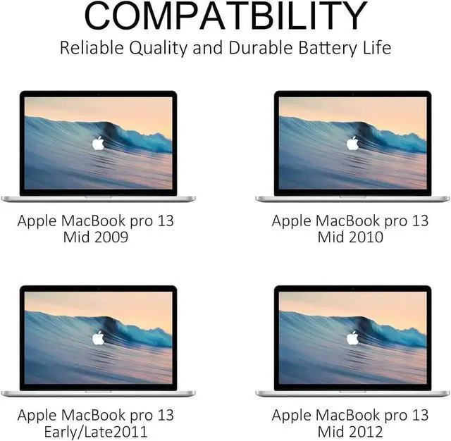 Alt view image 3 of 7 - A1322 A1278 Laptop Battery Compatible with MacBook Pro 13 inch A1278 (Mid 2012 Mid 2010 2009 Early 2011 & Late 2011) MB990LL/A MB991ll/A MC374LL/A MC700LL/A MD313LL/A MD314LL/A