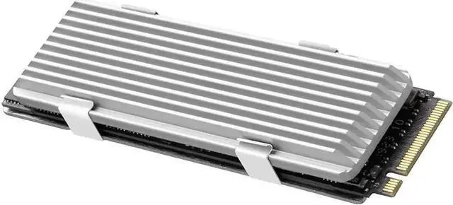 Alt view image 6 of 7 - M.2 heatsink 2280 SSD Heat Sink, Only Support Single-Sided 2280 M.2 SSD, with Thermal Silicone Pad for PS5 PCIE NVME M.2 SSD or NGFF SATA M.2 SSD Computer and PC, Silver