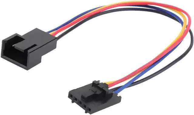 Main image of 1 Pcs 5Pin to 4Pin Cooling Fan Connector Adapter 18cm Extension Cable Wire for Dell Styles 5 pin Latch Styles PC Laptop