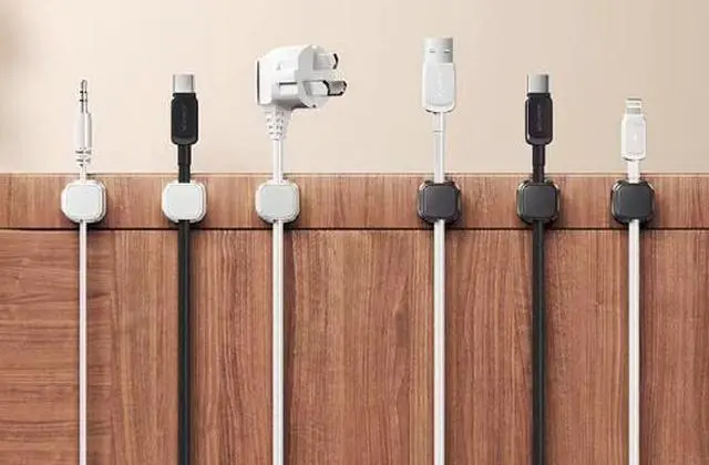 Alt view image 2 of 2 - Durable Secure Cable Management Solution for Multi-functional Magnetic Cable Clip Organizing for Data Power Cables and Wires