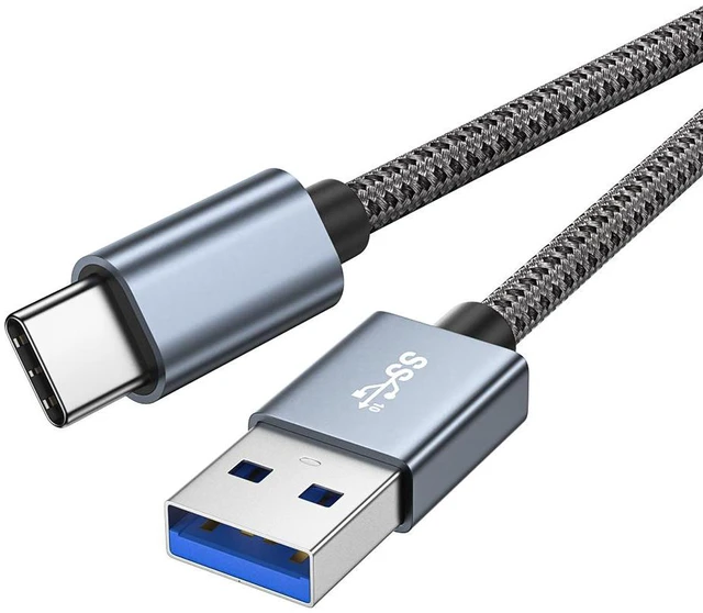 Alt view image 5 of 6 - USB3.0 Data Cable 3A High Current PD60W Fast Charging Aluminum Braided Network 10Gbps Transmission Cable Length Net:1 m