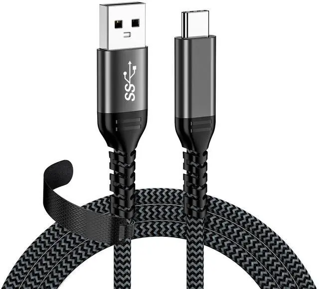 Main image of USB 3.2 Type-C 10Gbps Data Sync 60W PD Fast Charging Cable Tinned Copper Core Nylon Braided Durable External SSD Laptop 0.5M-3PCS
