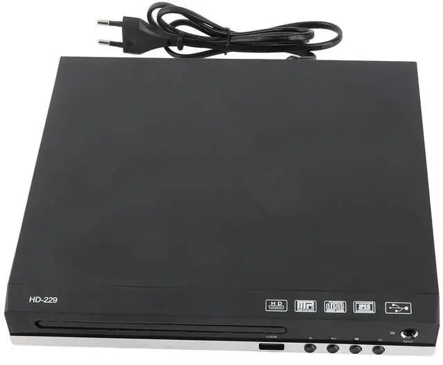 Alt view image 3 of 6 - Professional Home DVD Player DVD CD Disc Media Player Digital Multimedia Player U Disk Playback HD AV Output with Remote Control