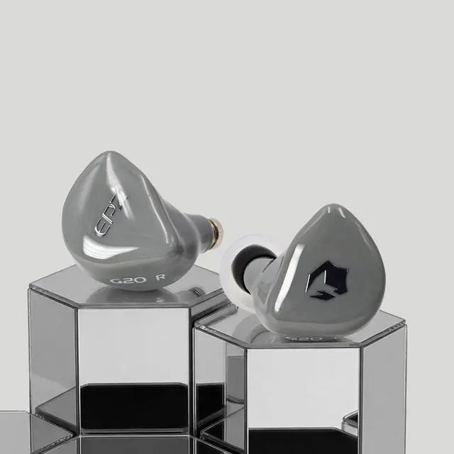 Alt view image 2 of 7 - G20 in Ear Monitor Earphones HiFi Music IEM for Gaming Earbuds with Mic 3.5mm and Type-C Detachable OFC Cable Ideal for Music,Gaming