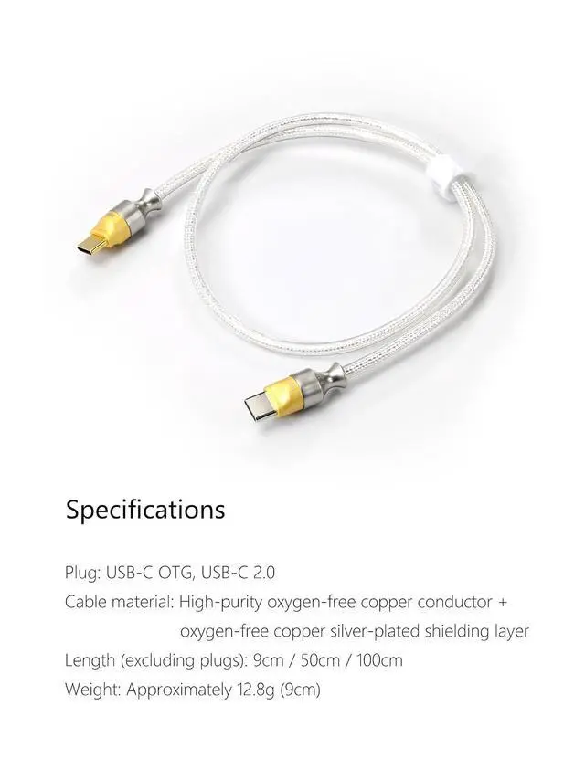 Alt view image 2 of 6 - TC05 M2 USB-C 2.0 to USB-C OTG 9 cm Decoding Data Cable