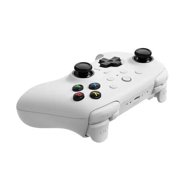 Alt view image 3 of 7 - 8BitDo Ultimate 2 Wireless Controller for Windows PC, Apple, Steam & Android, Gaming Controller with TMR Joysticks, Hall/Tactile Triggers, Motion Control, RGB Fire Ring, 1000Hz Polling Rate, White