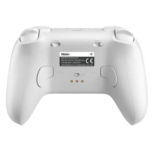 Alt view image 4 of 7 - 8BitDo Ultimate 2 Wireless Controller for Windows PC, Apple, Steam & Android, Gaming Controller with TMR Joysticks, Hall/Tactile Triggers, Motion Control, RGB Fire Ring, 1000Hz Polling Rate, White