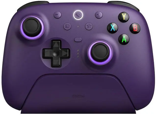 Main image of 8BitDo Ultimate 2 Wireless Controller for Windows PC, Apple, Steam & Android, Gaming Controller with TMR Joysticks, Hall/Tactile Triggers, Motion Control, RGB Fire Ring, 1000Hz Polling Rate, Purple