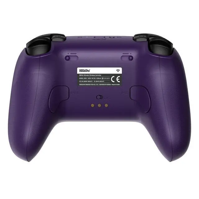 Alt view image 4 of 7 - 8BitDo Ultimate 2 Wireless Controller for Windows PC, Apple, Steam & Android, Gaming Controller with TMR Joysticks, Hall/Tactile Triggers, Motion Control, RGB Fire Ring, 1000Hz Polling Rate, Purple