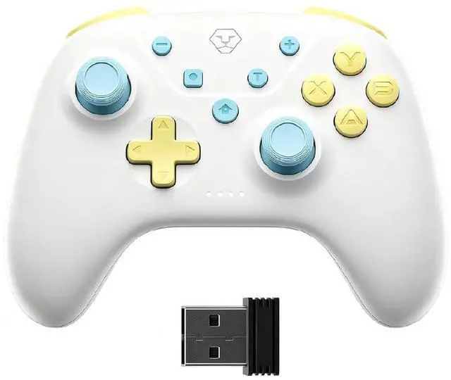 Main image of Wireless Controller for Switch 2/Switch/OLED, Hall Effect Joysticks, Bluetooth & 2.4G Wireless, Wired Gamepad for PC, iOS & Android, Turbo, Dual Vibration, Cute Pastel Design