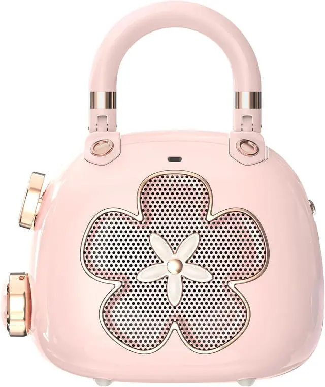 Main image of Candy 2-in-1 Mini Bluetooth Speaker & Cute Bag Charm with Loud Sound, Ideal Stocking Stuffer for Women, Girlfriend, Wife, BFF, Teen Girls, White Elephant Gift-Pink Light Pink