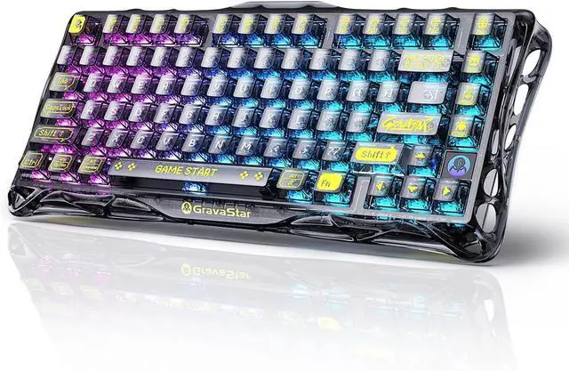 Main image of K1 Lite 75% Gaming Keyboard, 2.4GHz/BT/Wired Tri-Mode Wireless Keyboard, Gasket Hot Swappable Mechanical Keyboard, Pre-lubed Linear Switches, RGB Backlit