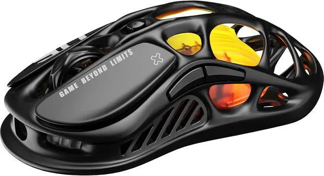 Alt view image 2 of 7 - Mercury M2 Wireless Gaming Mouse with 26,000 DPI, PAW3395DM Sensor -79g Lightweight Hollowed-Out Design -5 Programmable Buttons -5 Dynamic Lightsync RGB