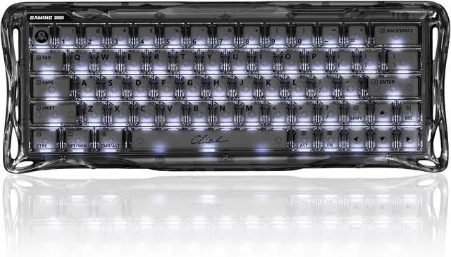 Alt view image 7 of 7 - Mercury V60 Magnetic Gaming Keyboard, 8000Hz Polling Rate, Rapid Trigger Keyboard with Hall Effect Switches, 0.005mm Precision, Hot-Swappable, RGB, Wired for Windows/Mac