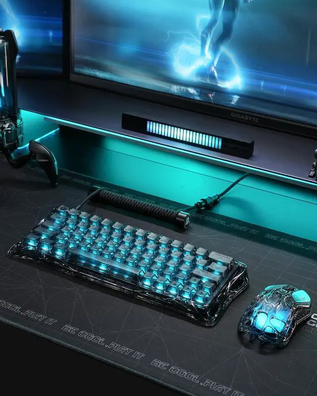 Alt view image 3 of 7 - Mercury V60 Magnetic Gaming Keyboard, 8000Hz Polling Rate, Rapid Trigger Keyboard with Hall Effect Switches, 0.005mm Precision, Hot-Swappable, RGB, Wired for Windows/Mac