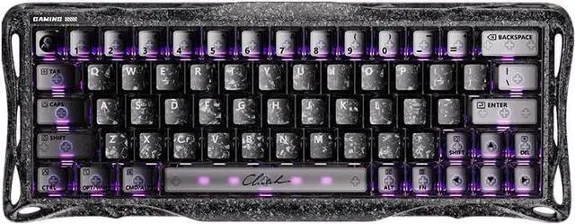 Main image of V60 Pro 60% HE Magnetic Gaming Keyboard, True 8kHz Polling Rate, 0.125ms Latency, Dynamic Rapid Trigger, 0.005mm Adjustable Actuation, Full Aluminum Frame (Cyber Frost Black)