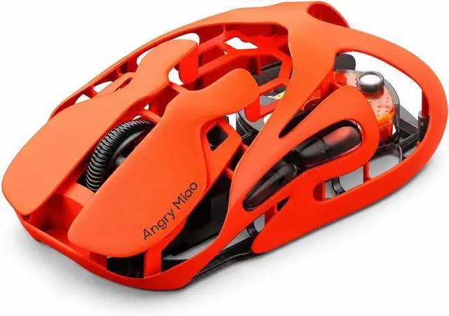 Main image of Infinity Gaming Wireless Mouse 49g Ultralight Metal Design, 30000 DPI PAW3950 Sensor, Dual 8K Polling, Hot-Swappable Battery, Tri-Mode 2.4G/Bluetooth/Wired RGB Gaming Mouse- Blaze Orange