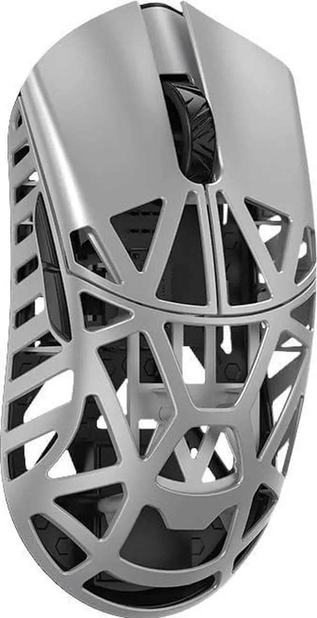 Main image of Beast X Pro Ultra-Light 39g Magnesium Gaming Mouse, PAW3950 HS Sensor, 8K Polling Rate, 30000 DPI,OM & TTC Switches, Customizable Side Panels. Silver-TTC Switch-Side Slits