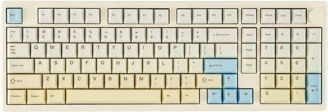 Main image of Galaxy100 Lite QMK/VIA Gaming Keyboard with 8000mAh Battery and Numpad, 1800 Aluminum Mechanical Keyboard, USB-C/BT/2.4Ghz, Hot-Swap, Creamy Sound Creamy White Marble White Switch