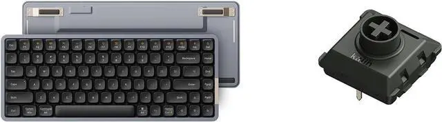 Alt view image 3 of 7 - Flow Low84 Low Profile Mechanical Keyboard, 75 Percent Rechargeable Wireless Keyboards with Bluetooth and Wired Connection, Black Phantom Tactile Switches and Ghost liear Switches