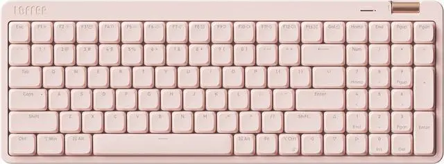 Main image of Flow Lite 100 Keys Low Profile Mechanical Keyboard, Swappable Rechargeable Wireless Keyboard with 2.4G Receiver, Bluetooth and Wired Connection for Windows, Mac/ Specter Linear Switches Flamingo