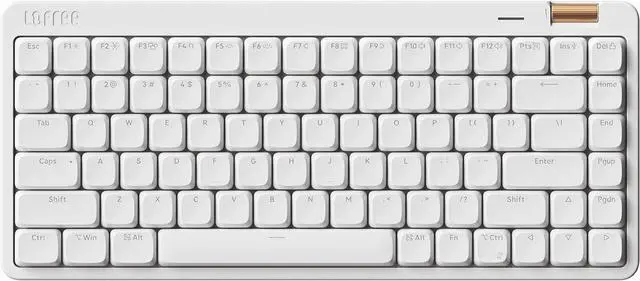 Main image of Flow Lite 84 Keys Low Profile Mechanical Keyboard, 75% Swappable Rechargeable Wireless Keyboard with 2.4G Receiver, Bluetooth and Wired Connection for Windows, Mac/ Specter Linear Switches Off-White