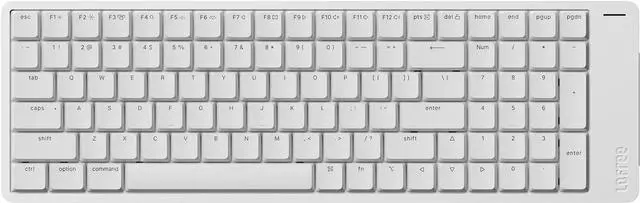 Main image of Flow2 Low-Profile Mechanical Keyboard, Aluminum Alloy with Pulse Tactile Switches, Rechargeable Wireless Keyboards with 3 Mode Connections for Windows, macOS Silver 100 Keys