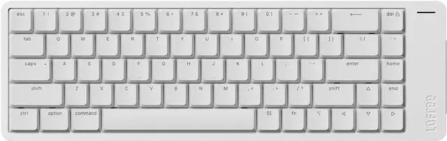 Main image of Flow2 Low-Profile Mechanical Keyboard, Aluminum Alloy with Pulse Tactile Switches, Rechargeable Wireless Keyboards with 3 Mode Connections for Windows, macOS Silver with Silence 68Keys