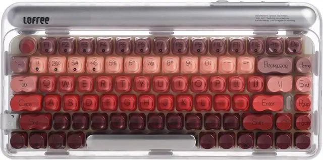Main image of DOT Lipstick Elegant 84 Keys Mechanical Keyboard, White Backlit Hot-Swappable Rechargeable Wireless Keyboard with Gasket Design, 3 Modes Connection for Windows, macOS/GATERON Linear Switches