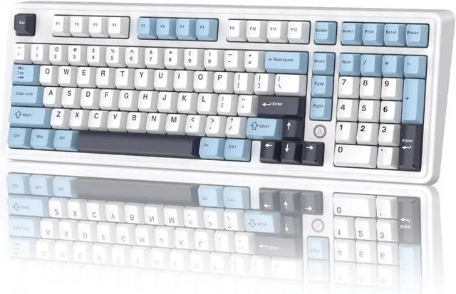 Main image of AK980MAX Wired Magnetic Axis Mechanical Keyboard, 98% Hot-Swappable Custom Keyboard with RGB Backlighting, Pre-Lubricated Switches, PBT Keycaps, Suitable for MAC/Win/Visa/PC