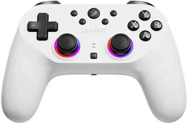 Main image of Plus Wireless Game Controller, TMR Joysticks, Hall Effect & Tactile Dual Triggers Gaming Controller, 1000Hz Polling Rate, RGB Lighting for PS4/Switch1/2/PC/Android/iOS, Black White