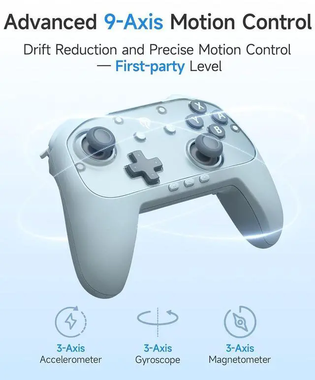 Alt view image 2 of 7 - S10C Switch 2 Pro Controller with Instant Wake-Up, Hall Effect Joysticks, HD Rumble, Motion Control, 2 Back Buttons, Turbo, C Buttons, for Switch 2/Switch/PC/iOS/Android