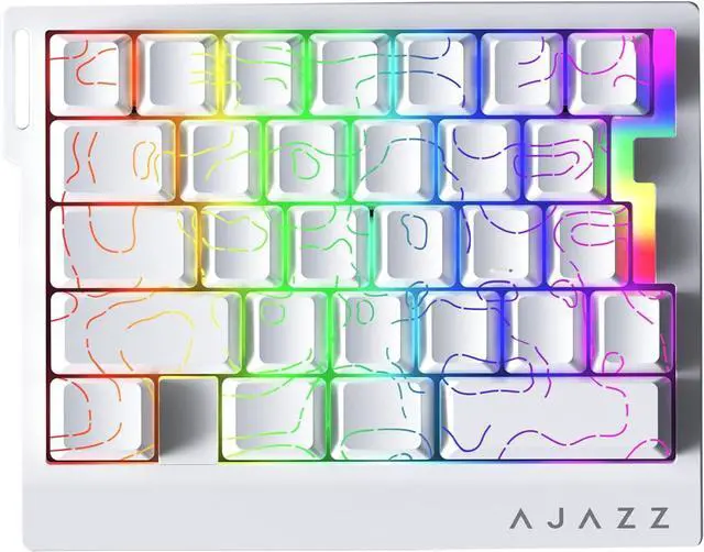 Main image of AK029 Magnetic Switch One Handed Gaming Keyboard, Hall Effect Rapid Trigger Mechanical Keypad with SOCD & DKS, 8KHz Polling Rate, 29 Keys Mini Ergonomic Gaming Keyboard for FPS Gamers, PC White line