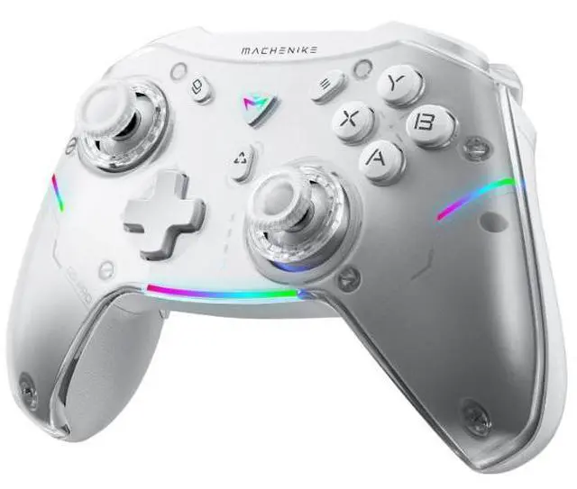 Main image of G5Pro Wireless Gaming Controller for Windows PC,Switch,IOS,Android,PC Controller Hall Effect Joystick/Triggers/Gyroscope,RGB Lights,Frost White
