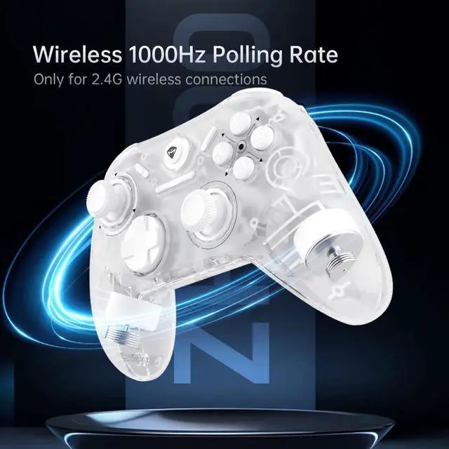 Alt view image 2 of 6 - G1Pro PC Controller with TMR Joystick, 1000Hz Wireless Gaming Controller for PC, Gyroscope, Multi-Platform for Windows/Android/iOS/Switch2