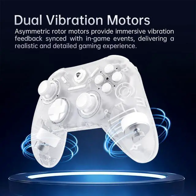 Alt view image 3 of 6 - G1Pro PC Controller with TMR Joystick, 1000Hz Wireless Gaming Controller for PC, Gyroscope, Multi-Platform for Windows/Android/iOS/Switch2