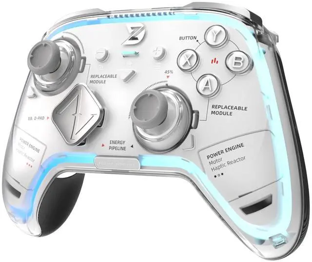 Main image of Wireless Controller, Default Equipped With GinFull TMR Joysticks, Hall Effect Triggers, Up to 8k Polling Rate, <1ms Ultra-Low Latency, Modular Design, RGB Light Bar, Compatible with PC/NS/NS2/Android
