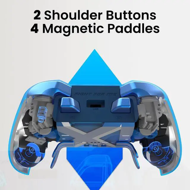 Alt view image 5 of 7 - Wireless PC Controller Modular Design, Hall Effect Joysticks, Remappable Buttons, RGB & Audio Jack for Switch/Switch2, PC, Android, iOS & Steam 11 Anniversary Edition