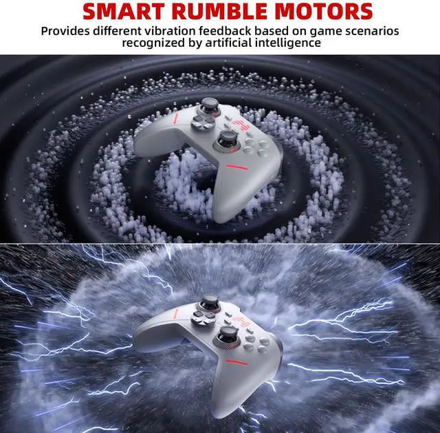 Alt view image 7 of 7 - KP40 Multi-Platform Wireless Controller, Dual TMR Joysticks, 3-Mode TMR Triggers, Omnidirectional D-Pad, Compatible with Switch/PC/iOS/Android/Steam