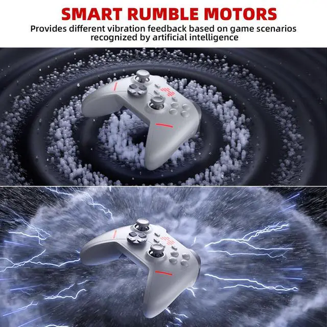 Alt view image 7 of 7 - KP40 Multi-Platform Wireless Controller, Dual TMR Joysticks, 3-Mode TMR Triggers, Omnidirectional D-Pad, Compatible with Switch/PC/iOS/Android/Steam BEITONG KP20 With Charging Tower
