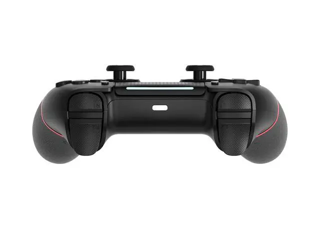 Alt view image 3 of 4 - Wireless Controller with Hall Joystick for PS4,Pro,Slim - Wireless Controller with Built-in Speakers/Precise Joysticks/Turbo/Advanced Buttons Programming, and 1000mAh Rechargeable Battery Black Red
