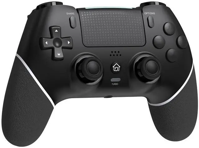 Main image of Wireless Controller with Hall Joystick for PS4,Pro,Slim - Wireless Controller with Built-in Speakers/Precise Joysticks/Turbo/Advanced Buttons Programming, and 1000mAh Rechargeable Battery Black White