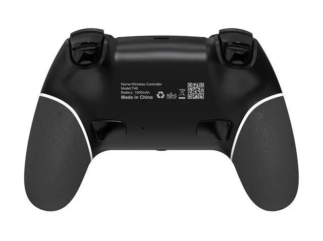 Alt view image 4 of 4 - Wireless Controller with Hall Joystick for PS4,Pro,Slim - Wireless Controller with Built-in Speakers/Precise Joysticks/Turbo/Advanced Buttons Programming, and 1000mAh Rechargeable Battery Black White