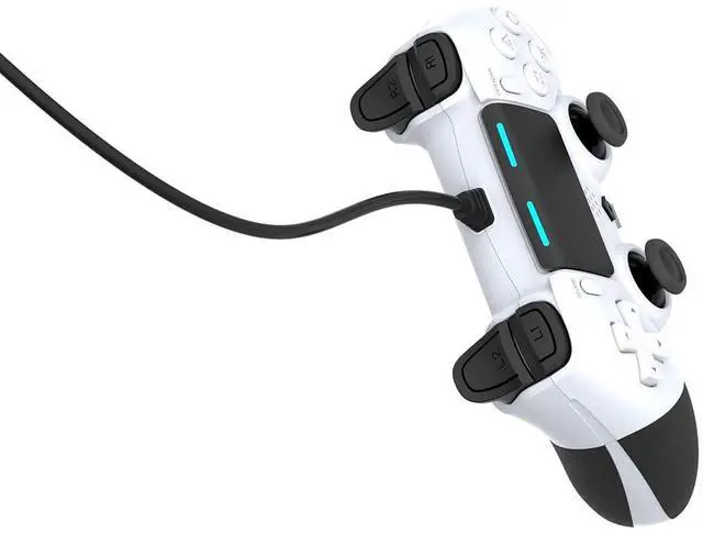 Alt view image 3 of 5 - Wired Controller Gamepad for Playstation 4 with Advanced Programming Buttons Dual Vibration Shock Joystick Gamepad for PS4/PS4 Slim/PS4 Pro and PC