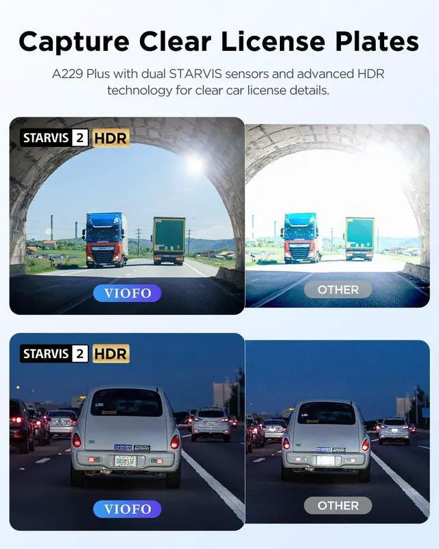 Alt view image 7 of 7 - A229 Plus Dash Cam Front and Rear, 2K Dual STARVIS 2 Sensors & HDR | 1440P+1440P Car Dash Camera, 5GHz Wi-Fi, Smart Voice Control, Ultra-Precise GPS, Built-in Supercapacitor, 24H Parking Modes