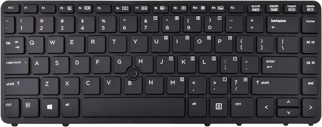 Alt view image 6 of 7 - Replacement Keyboard Compatible with HP EliteBook 840 G1 G2 / 850 G1 G2 / 745 G1 G2/HP ZBook 14 5U G2 with Backlight and Pointer