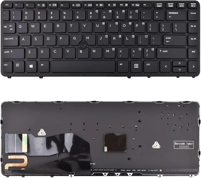 Main image of Replacement Keyboard Compatible with HP EliteBook 840 G1 G2 / 850 G1 G2 / 745 G1 G2/HP ZBook 14 5U G2 with Backlight and Pointer