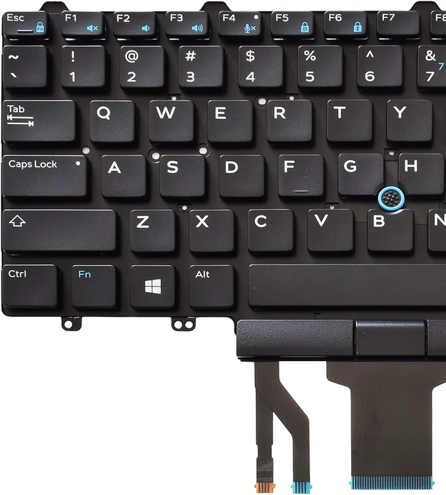 Alt view image 4 of 7 - Backlit Keyboard Replacement Compatible with Dell Education(Latitude ) E5450 E5470 E5480 E7450 P40G E7470 E7480,Latitude 14 5480 5488 5490 5491 7480 7490 with Pointer US Layout